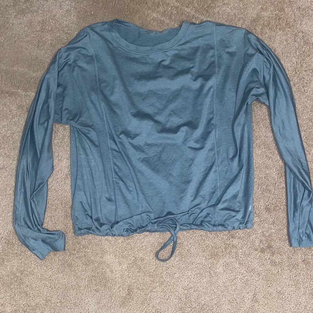 Apana Teal Long Sleeve Women's Top
